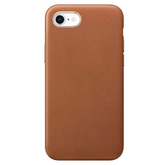 Apple iPhone 7 CaseUp Leather Woven Kılıf Kahverengi 2